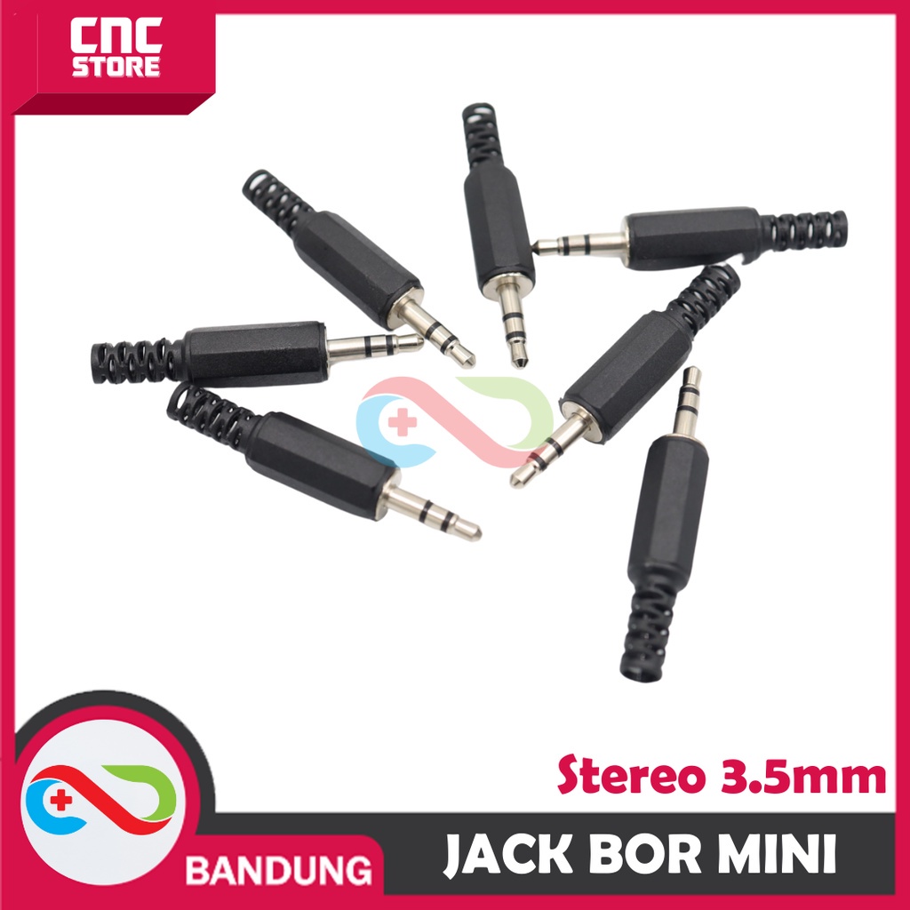 AUDIO JACK STEREO 3.5MM MALE SOCKET CONNECTOR AUDIO KIRI KANAN GND