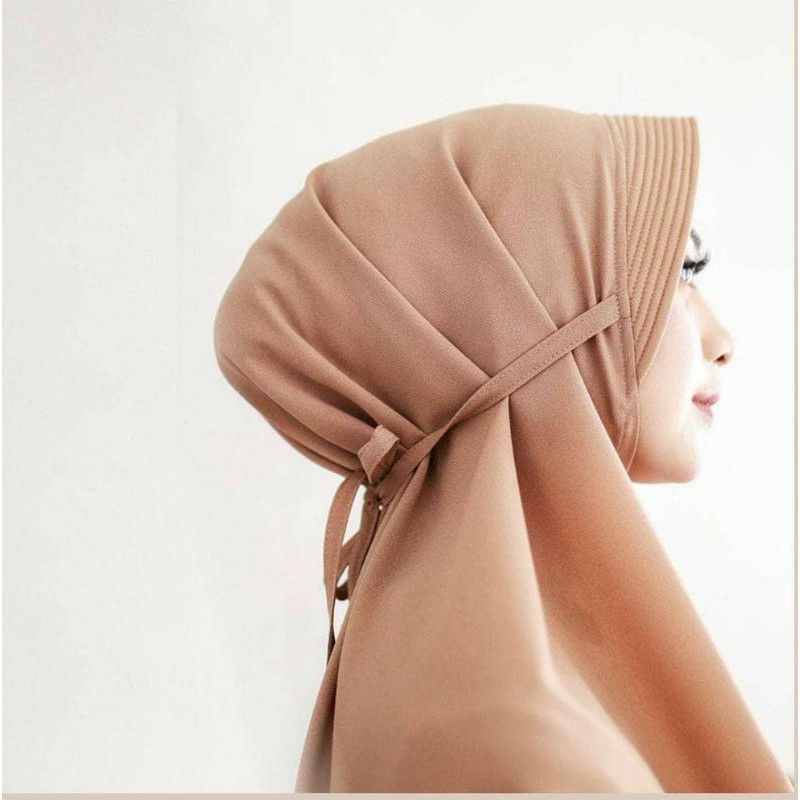 Hijab/Jilbab/Kerudung Bergo Maryam Pet L diamond crepe