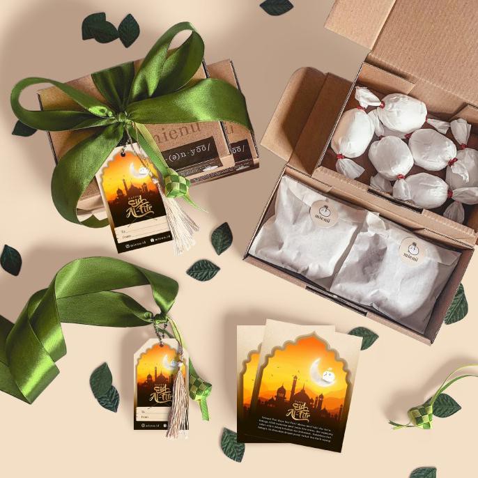 

PROMO NAJMA LEBARAN HAMPER / PARSEL RAMADAN / BINGKISAN IDUL FITRI BY MIENU - OG BROWNIE, MOCHI