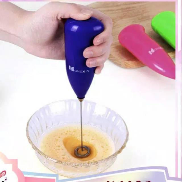Mini Hand Mixer Portable Pengocok Telur Kopi Otomatis Kopi Susu Elektrik Milk Frother Foamer jnp