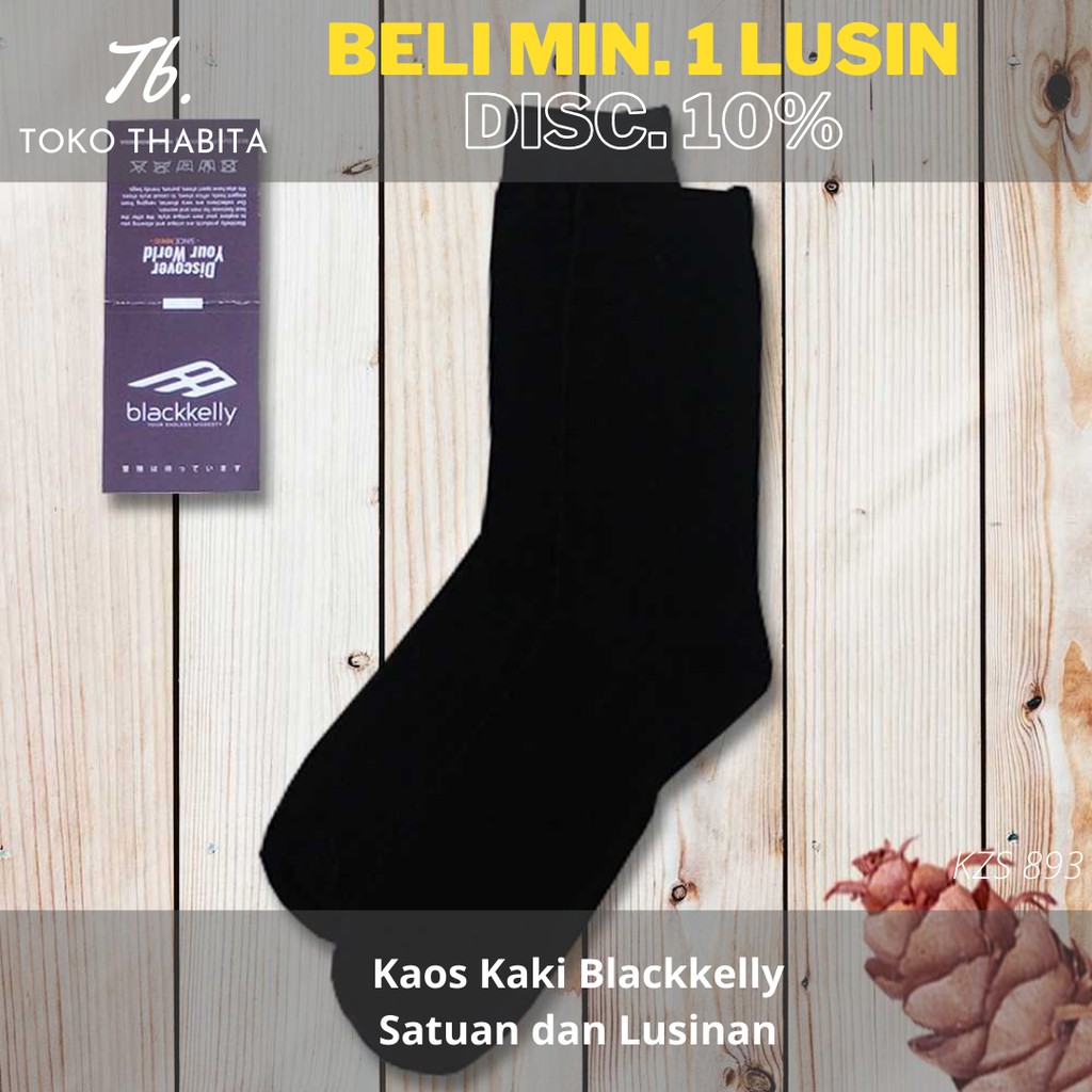 Kaos Kaki Pria Polos Pendek Hitam Spandek Hangat Grosir Satuan dan Lusinan Blackkelly