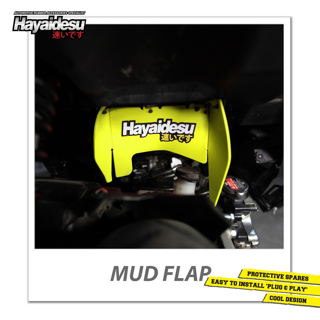 

Hayaidesu Mudflap Honda Vario Aksesoris Variasi Penahan Lumpur