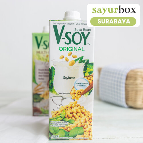 

V-soy Soy Milk UHT Original 1 liter (Sayurbox) - SURABAYA
