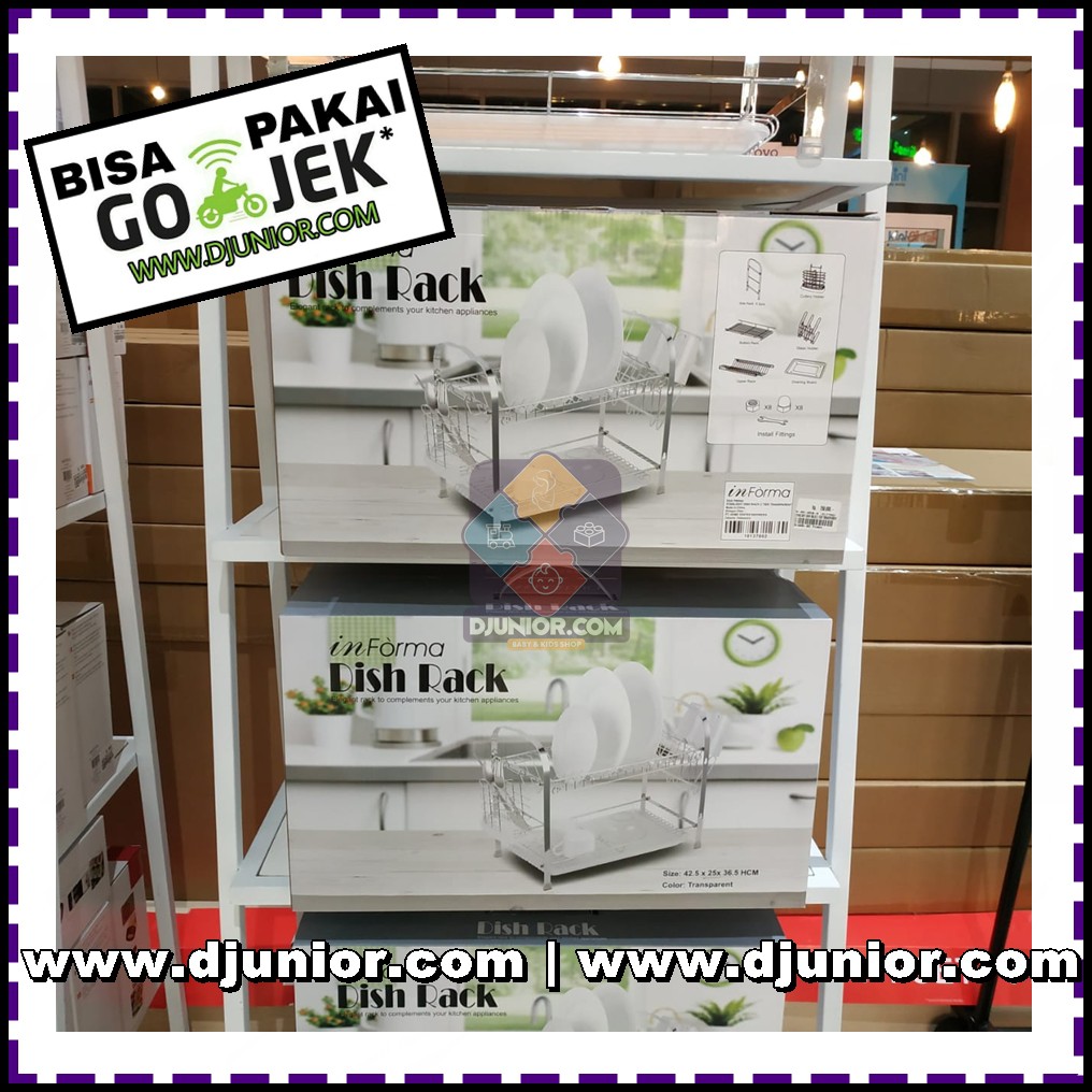  INFORMA  DISH RACK 2 TIER RAK  PENGERING PIRING  2 SUSUN 