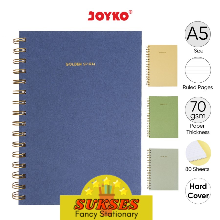 

Notebook Joyko NB-721 A5 Buku Tulis Catatan Bergaris Spiral Ruled