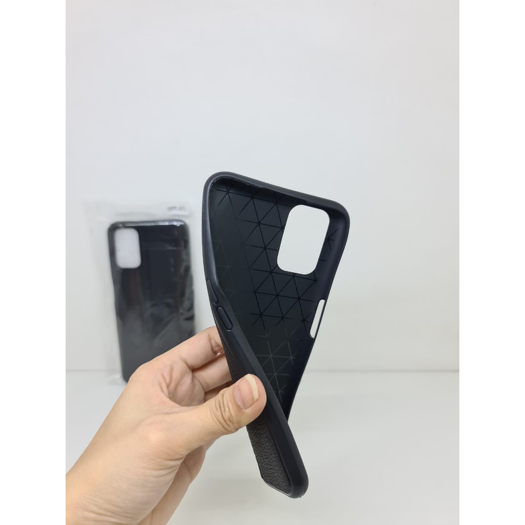 Auto Fokus Oppo A72 6.5 inchi Leather Soft Case Oppo A52 A92 AUTOFOCUS Motif Kulit Jeruk