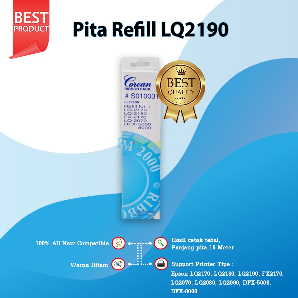 Refill Pita Epson LQ-2190 LQ2190 LQ2180 LQ-2180 LQ-2170 LQ2170 FX2170