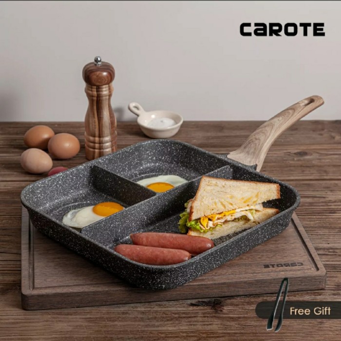 TERBARU Carote Grill Pan 3 in 1 Anti Lengket 28 Cm