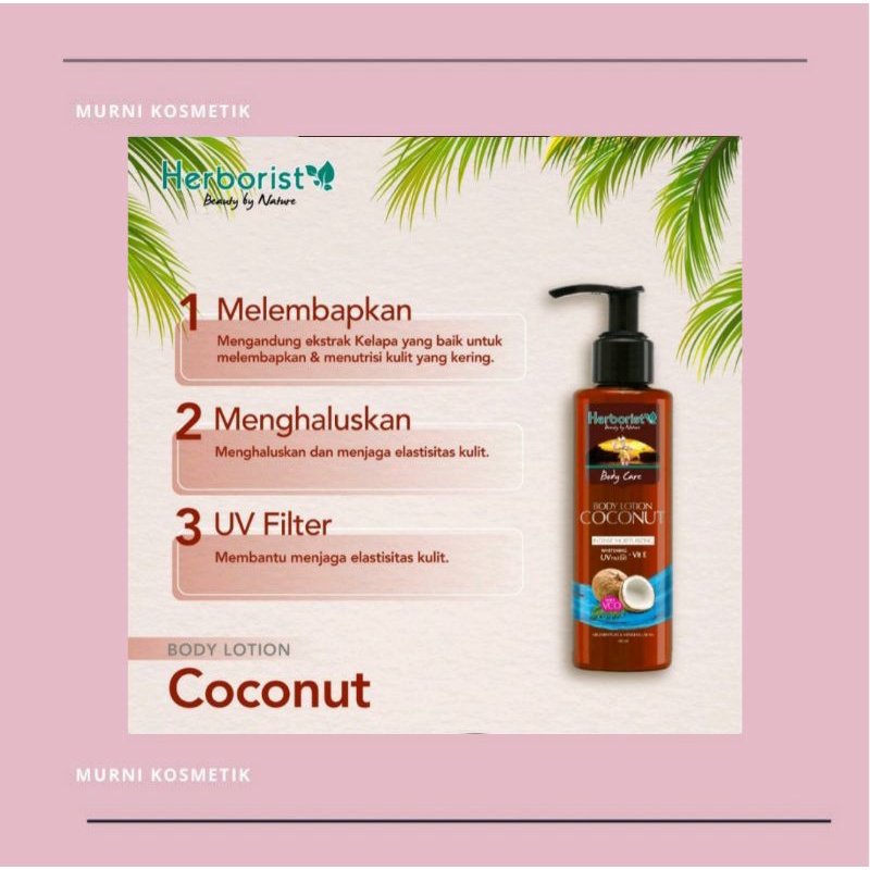 Jual Herborist body lotion coconut 145ml Shopee Indonesia