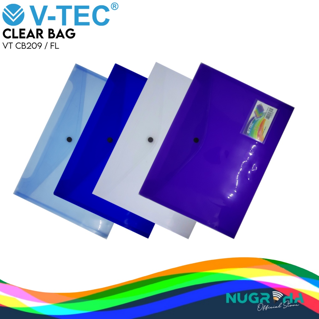 

V-TEC DOCUMENT BAG VT-CB209 / FL FOLIO CLEAR BAG