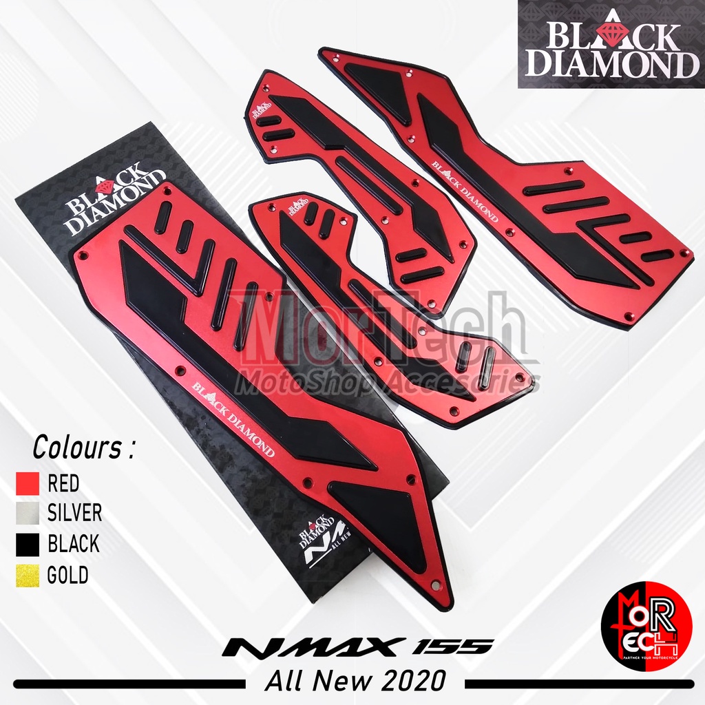 Bordes All New Nmax 2020-2021 / Nmax Old 2014-2019 Black Diamond Karpet Dek Pijakan Kaki Nmax New CN