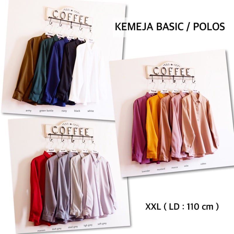 KEMEJA KASUAL POLOS WANITA 002