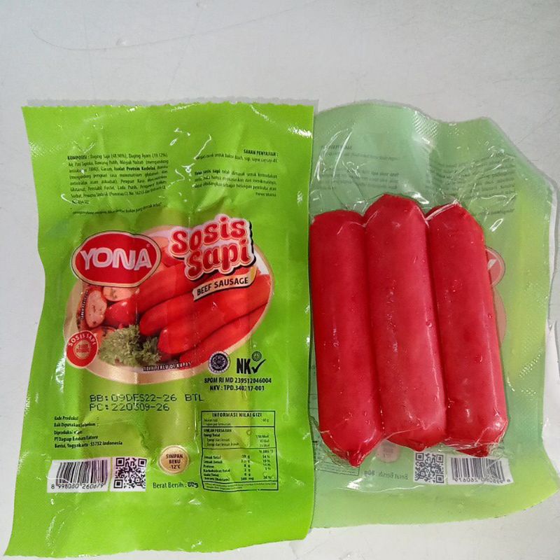 

SOSIS SAPI YONA 3 s 80 grm - Sosis Sapi Harga Ekonomis