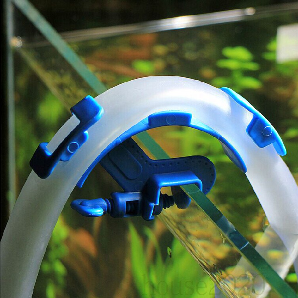 2pcs Klip Holder Selang Air Adjustable Untuk Akuarium/Tangki Ikan