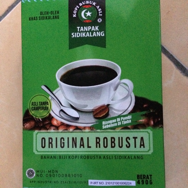 

Kopi Tanpak Bubuk Robusta Asli Sidikalang