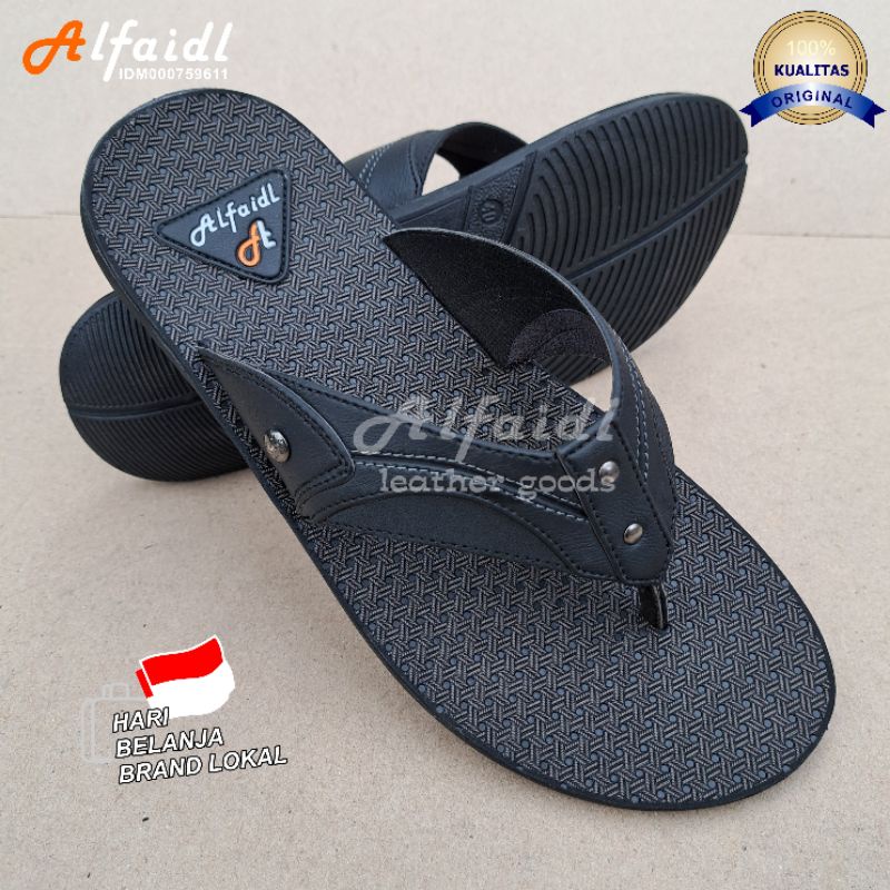 Sandal Pria Casual Sandal Distro Sendal Jepit Cowok Terbaru Original Sandal Pria Import Alfaidl