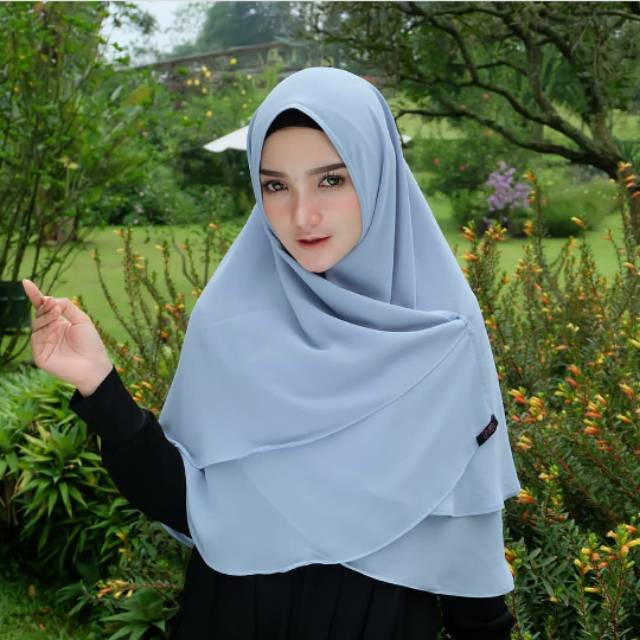 Khimar 2 layer / khimar AINA / khimar non pet 2 layer