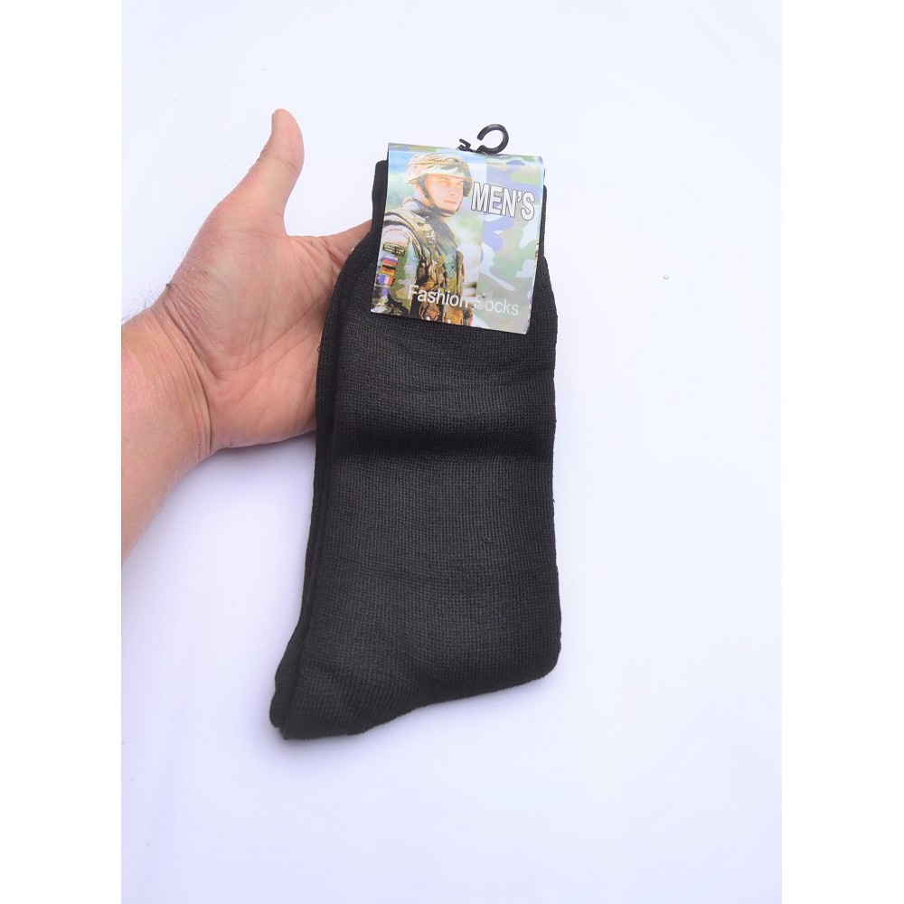 Kaos Kaki Tebal Pria Hitam Polos Panjang / Kaos kaki Panjang Hitam