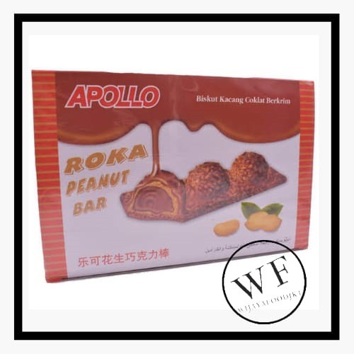 

Apollo Roka Peanut Bar/ Wafer Kacang dan Krim Cokelat/ Biskuit Kacang