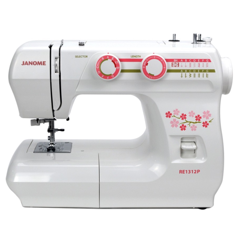 Mesin Jahit JANOME RE 1312P / RE1312P Portable Multifungsi