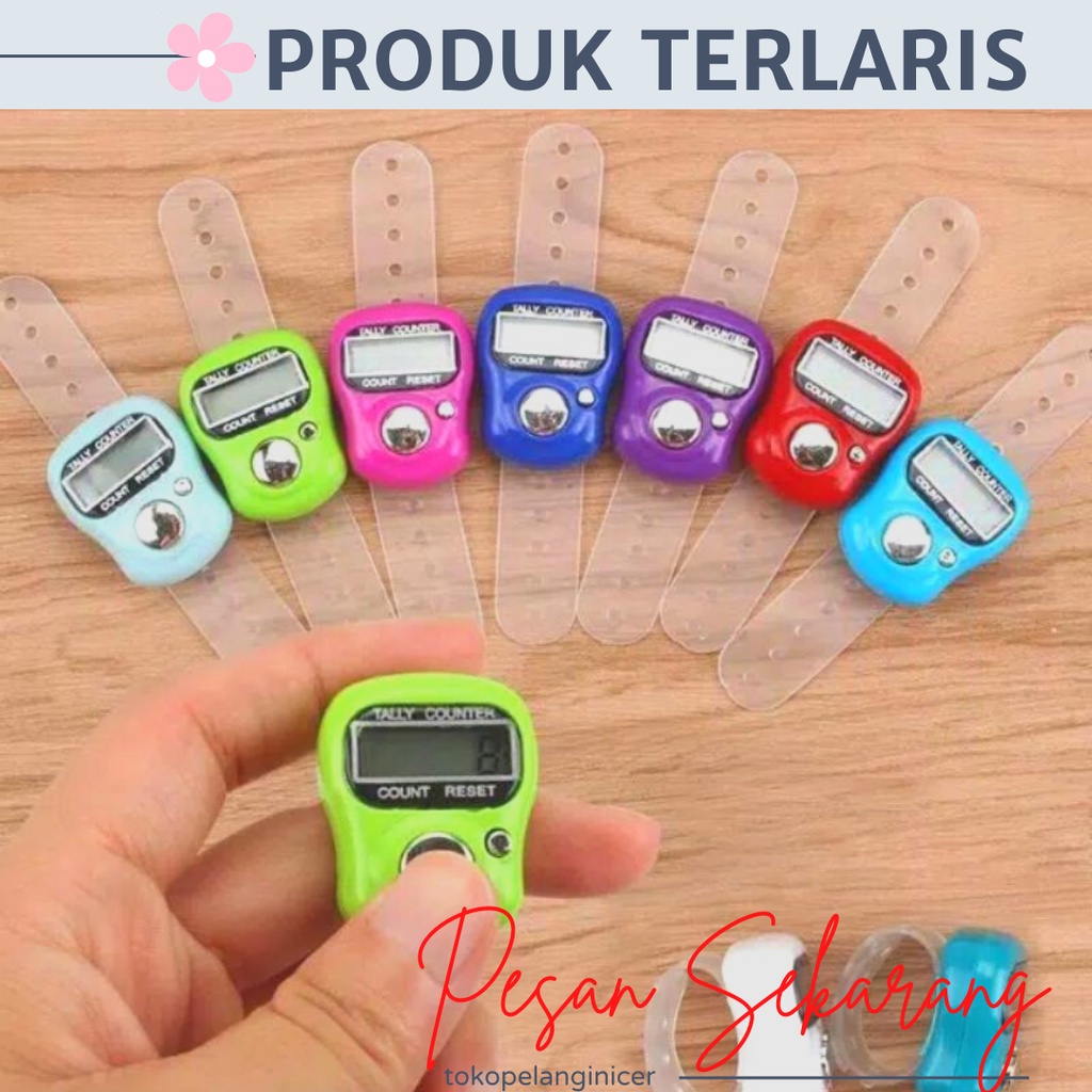 Alat Hitung Digital Led - Tasbih Digital Elektronik Jari Tally Counter Mini  Murah Tasbih