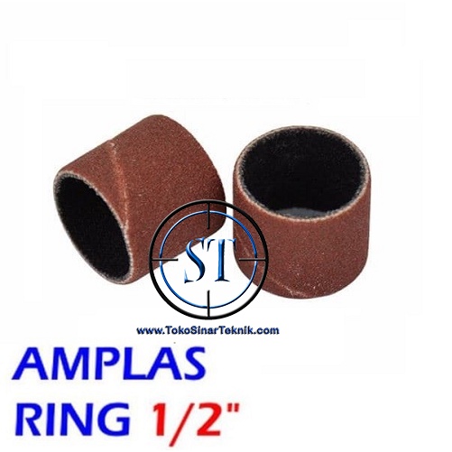 Refill Amplas Ring 1/2&quot; Untuk Mini Grinder Kertas Pasir Gosok Bulat Amplas Drum