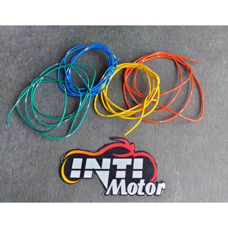 Kabel Biasa harga per 1 meter Kabel Bintik Warna Warni Warna Random cable standar kelistrikan merah kuning hijau biru orange