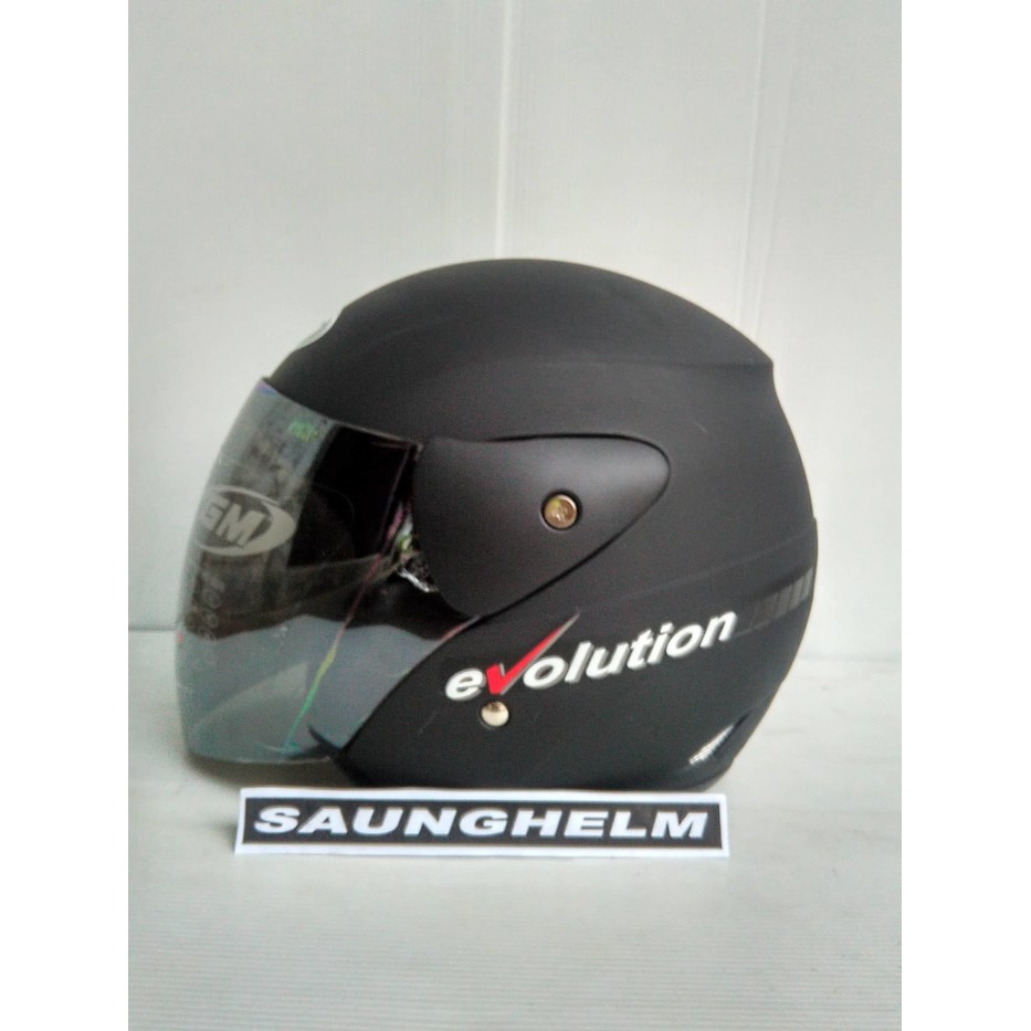 HELM GM EVOLUTION SOLID BLACK DOFF