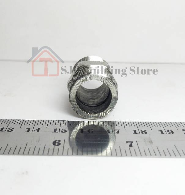 Double nepel stainless 1/2 inch (sambungan keran fitting mur)