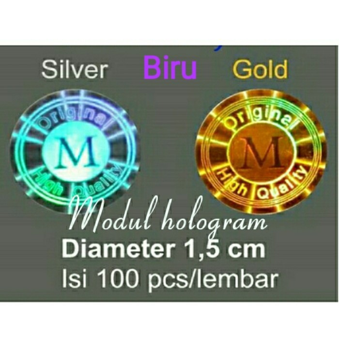 

stiker hologram original High Quality - Gold