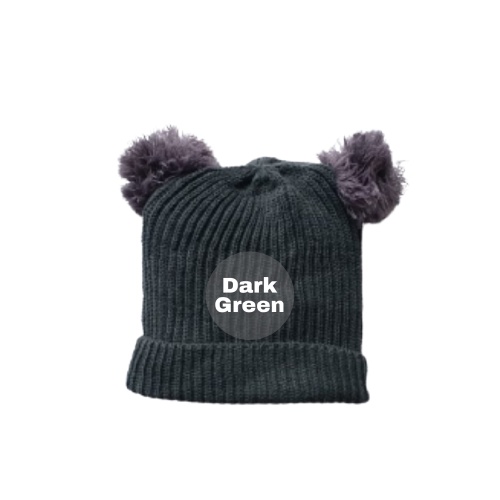 stoberi baby - KUPLUK DOUBLE POM (B) Topi Anak Lucu Model Kupluk Usia 0 Sampai 3 Tahun Kualitas Terbaik