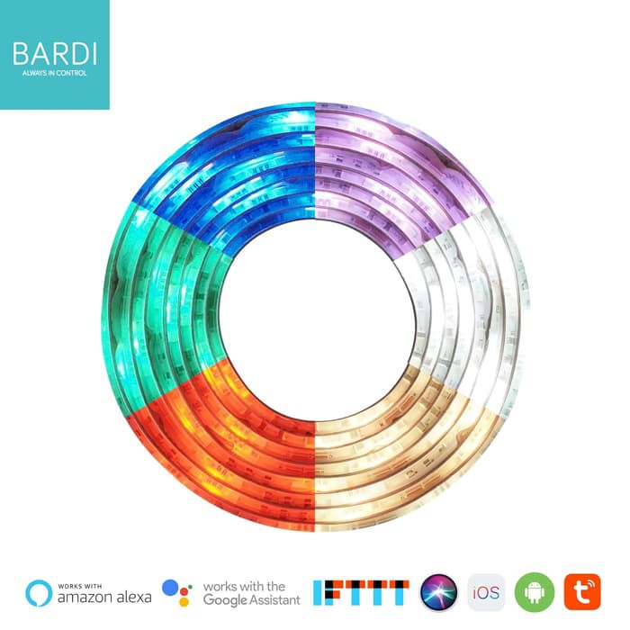 Bardi Lampu LED Strip RGBWW Wifi 2m