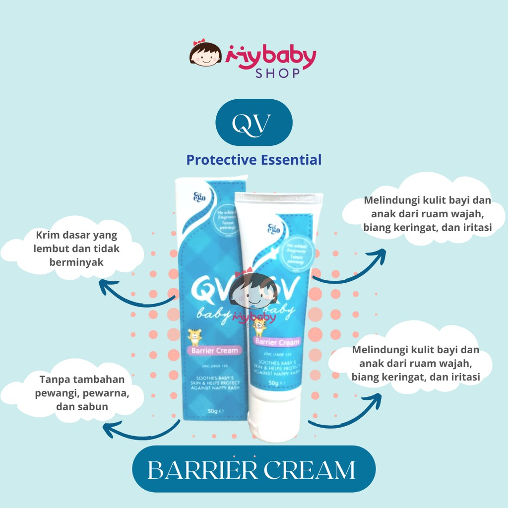 QV Baby Barrier Cream 50gr / qv baby krim ruam popok qv