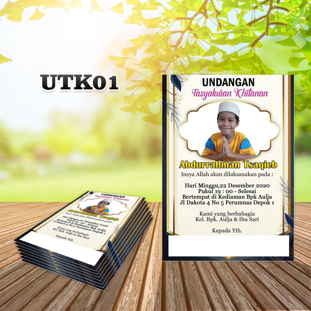 UNDANGAN TASYAKURAN KHITANAN KOPI