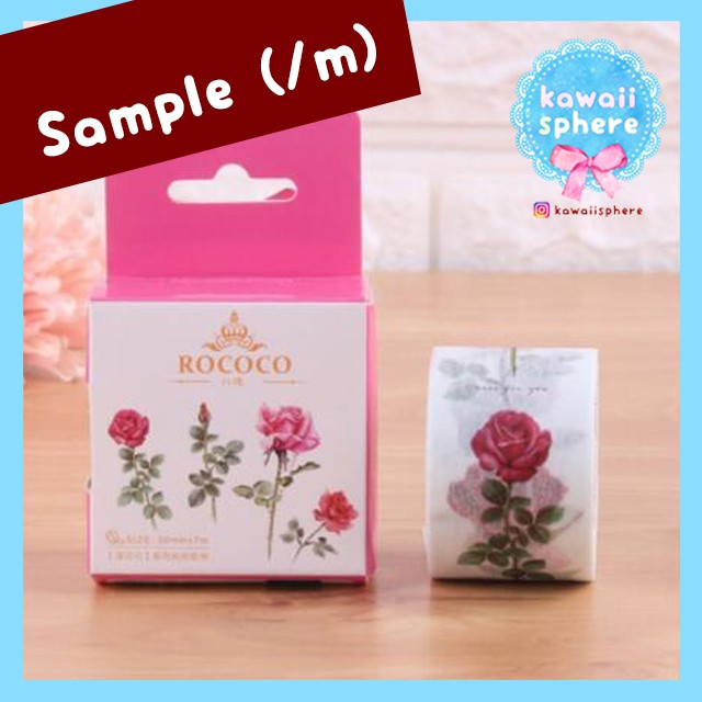 

Washi Tape / Masking Tape - Rose (Sample /m)