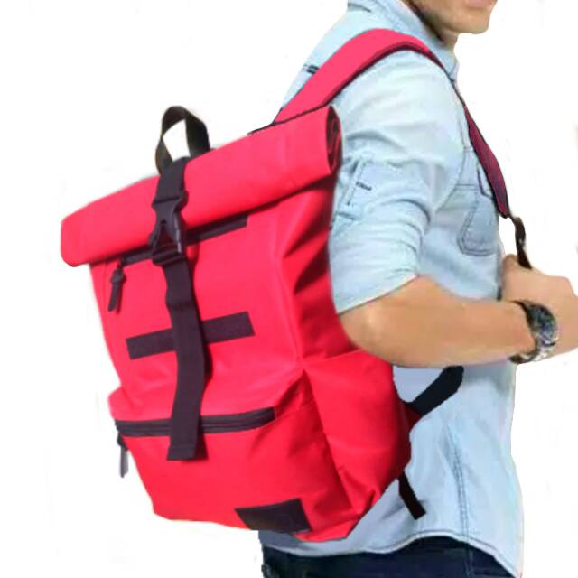 ABSOLUTE  KANVAS Tas Sekolah Ransel Backpack Cowok Cewek Simple TAS RANSEL PRIA WANITA TAS PRIA WANITA LAPTOP