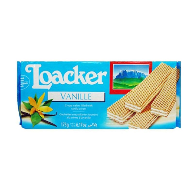 

Loacker Wafer Vanille 175 gr | Snack Biskuit Wafer Loacker Vanila