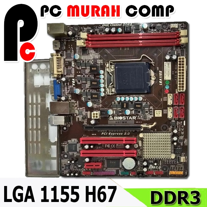 MOBO / Motherboard Intel LGA 1155 H67 H67MH HDMI BIOSTAR