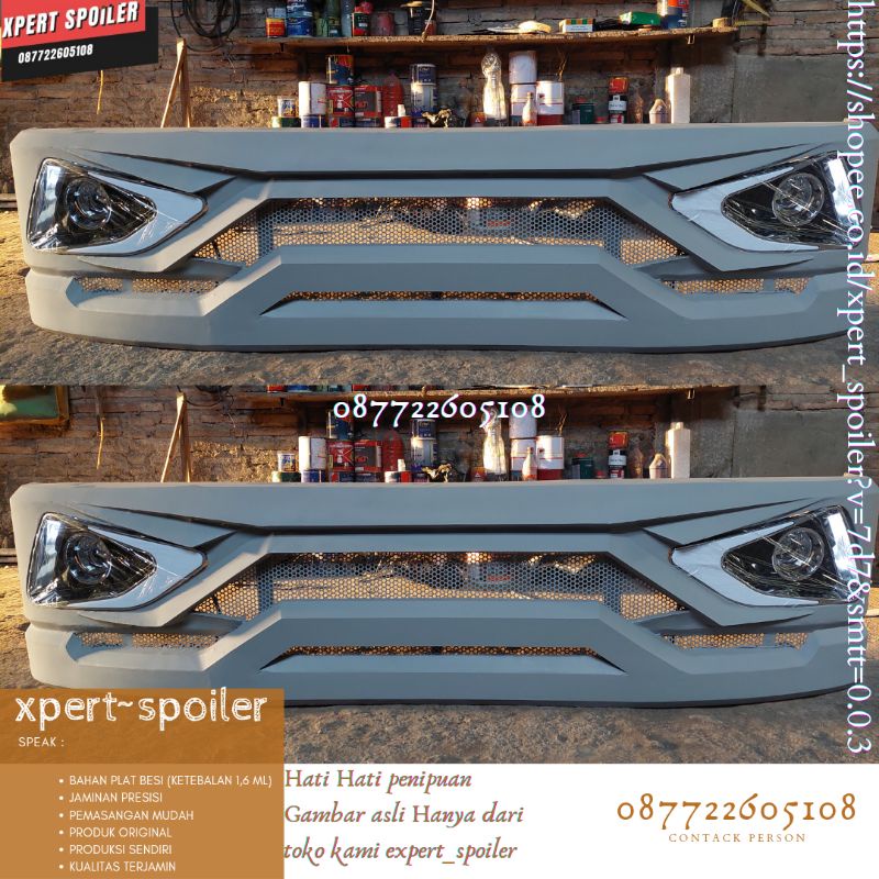 Bemper Depan Jetbus Set Lampu Bemper L300 Poxy