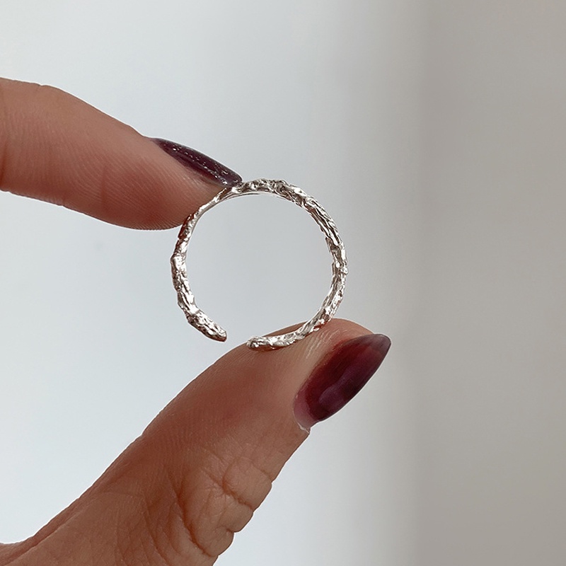 Simple Women Jewelry Branch Texture Finger Ring