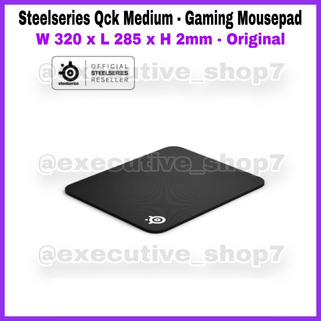 Steelseries Qck Medium - Gaming Mousepad - W 320 x L 285 x H 2mm - Original