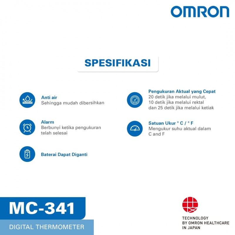 Omron Digital Thermometer MC 341