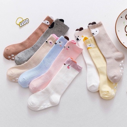 HIPPO LAND  Kaos kaki anak bayi motif/Kaus kaki tabung tengah ZT009 /99-100