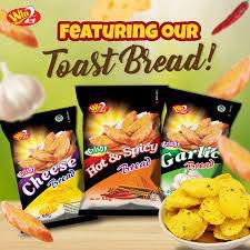 [HALAL] Win2 Crispy Snack Bread Cheese / Garlic / Hot&amp;Spicy 65gr Snek Roti Panggang Win Win