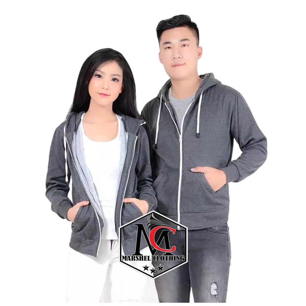 RCL - JAKET SWEATER SLETING POLOS HOODIE COUPLE SEPASANG PRIA WANITA ( HARGA SEPASANG )