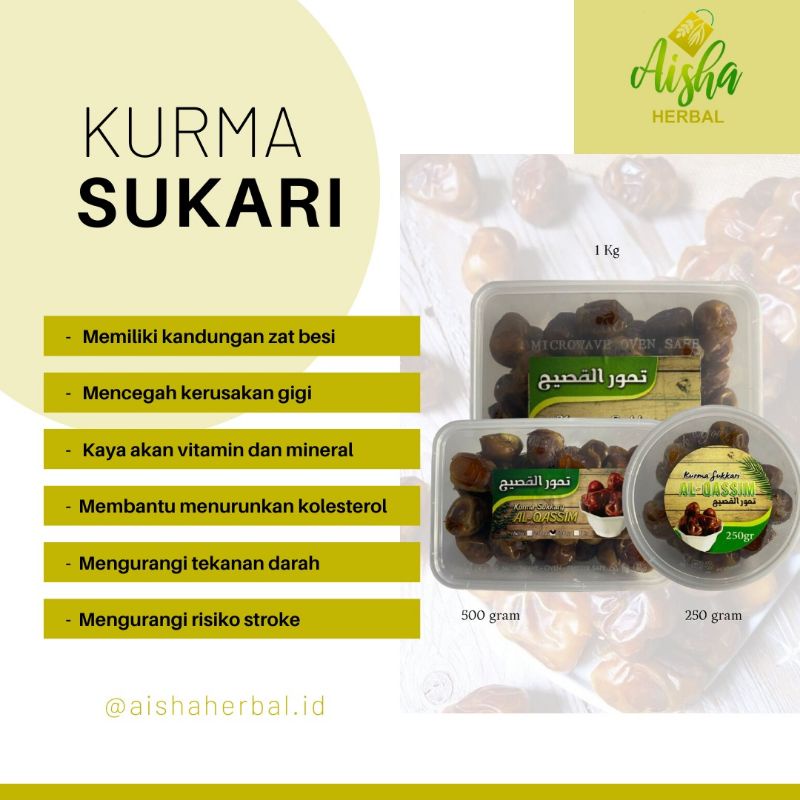 

kurma Sukari Kemasan 500 Gr