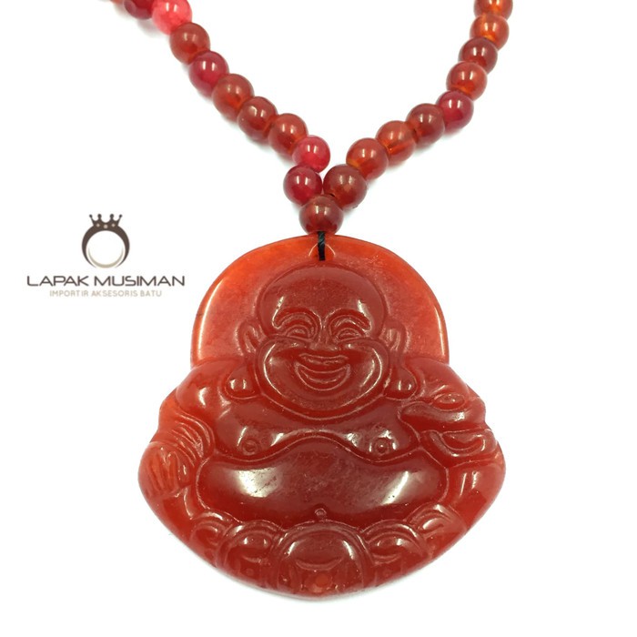 [Bayar di Tempat] KALUNG BATU GIOK KALUNG PRIA WANITA KALUNG BUDDHA