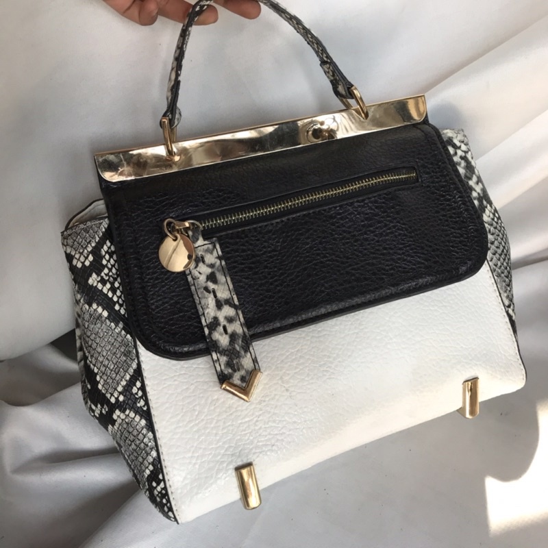 ALDO                                                                      snakeskin top handle bag  