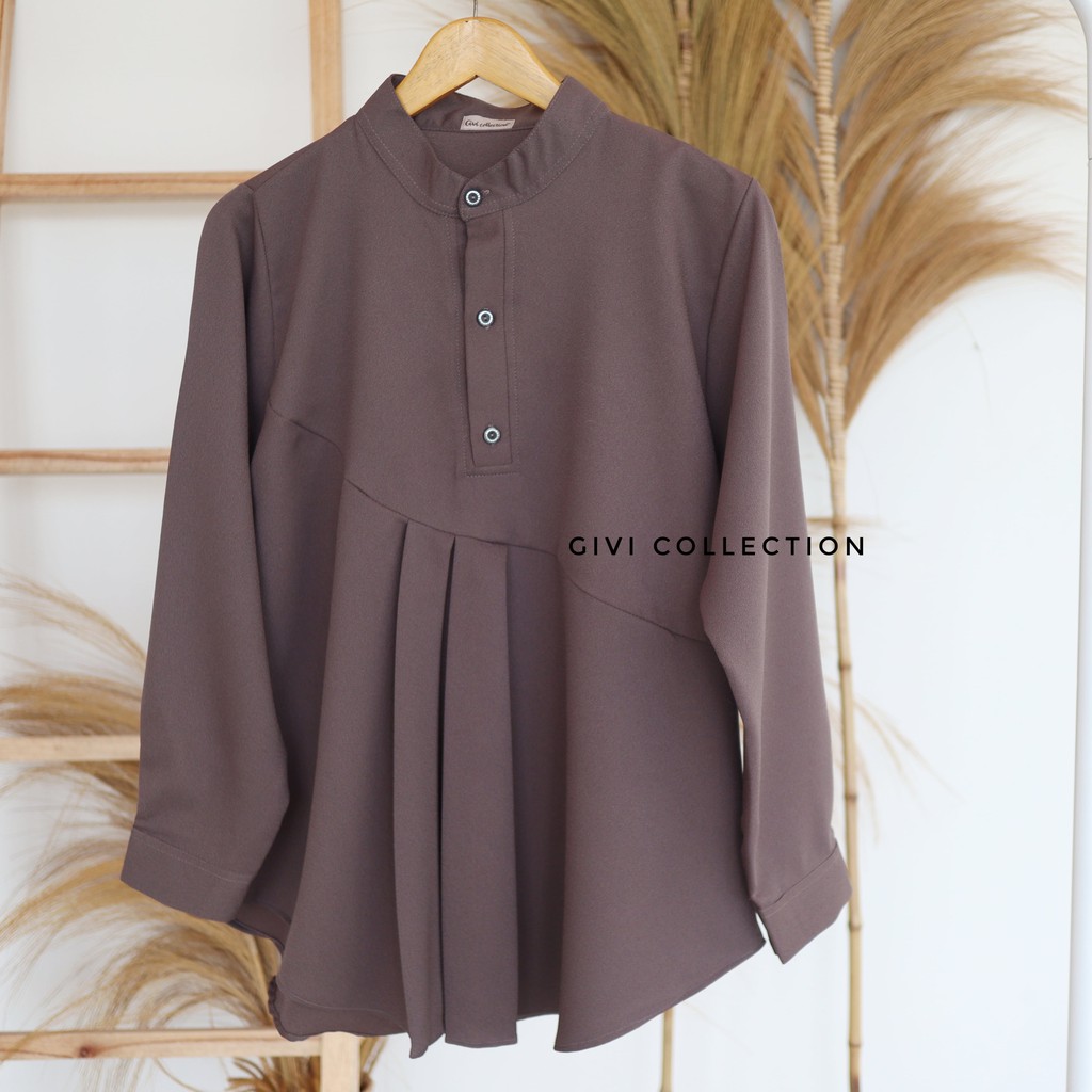 Bianca Blouse  /Atasan wanita / Busui-mauve