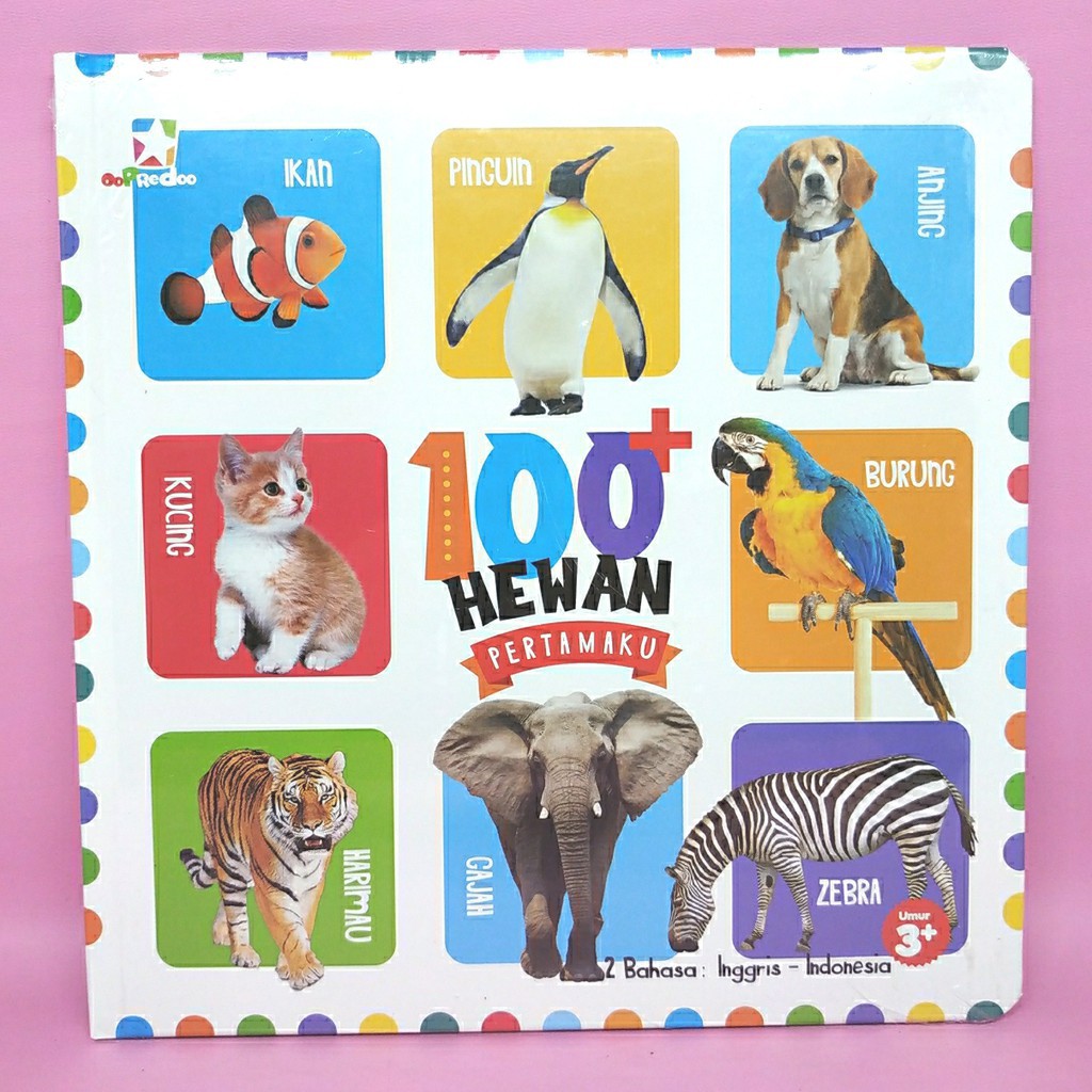 RBS Board book 100 Hewan/ Kata/ Benda/ Buah dan Sayur pertamaku Tim Oopredoo